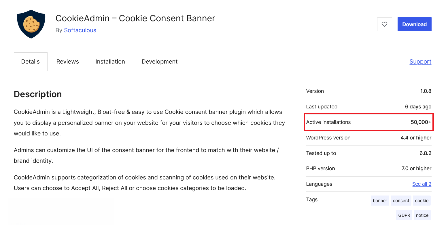 cookieadmin-50-wordpress-repository