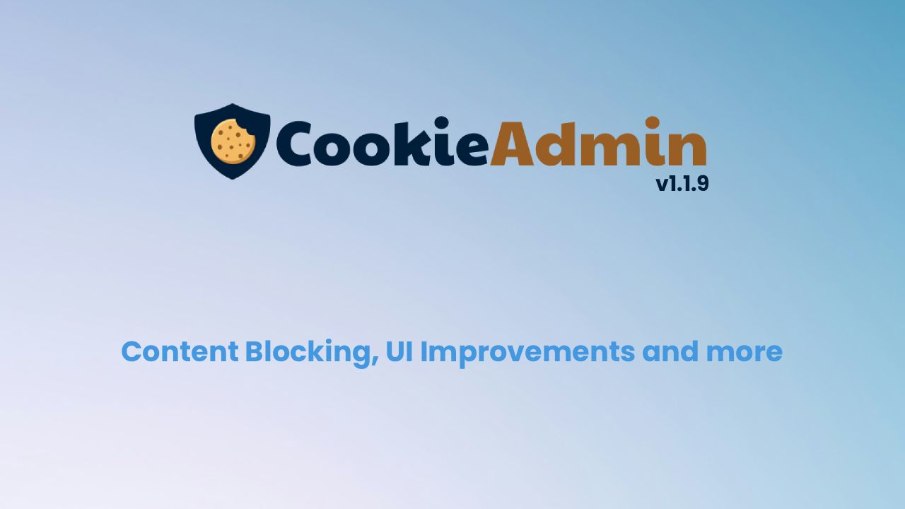 CookieAdmin 1.1.9