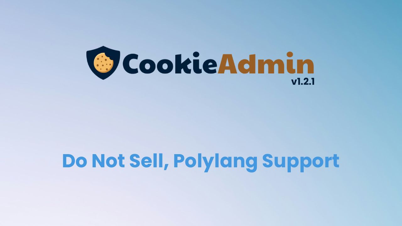 CookieAdmin 1.2.1 Launched