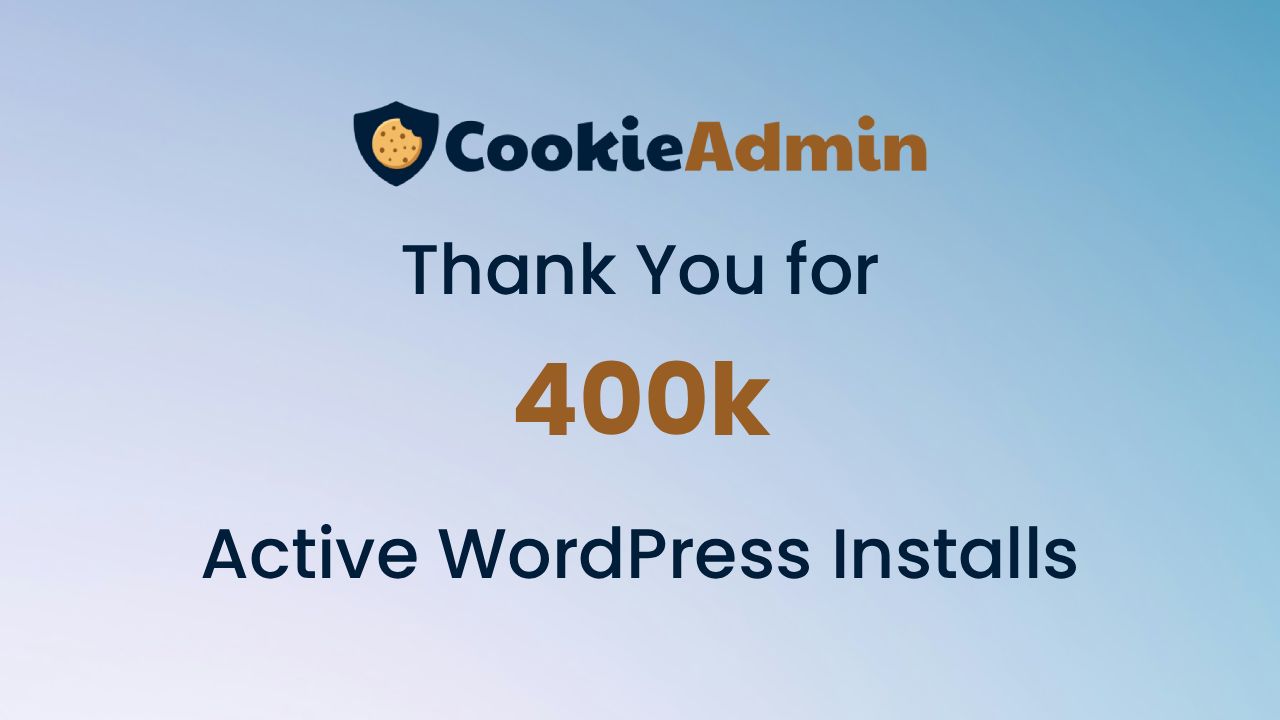 CookieAdmin 400K Installs