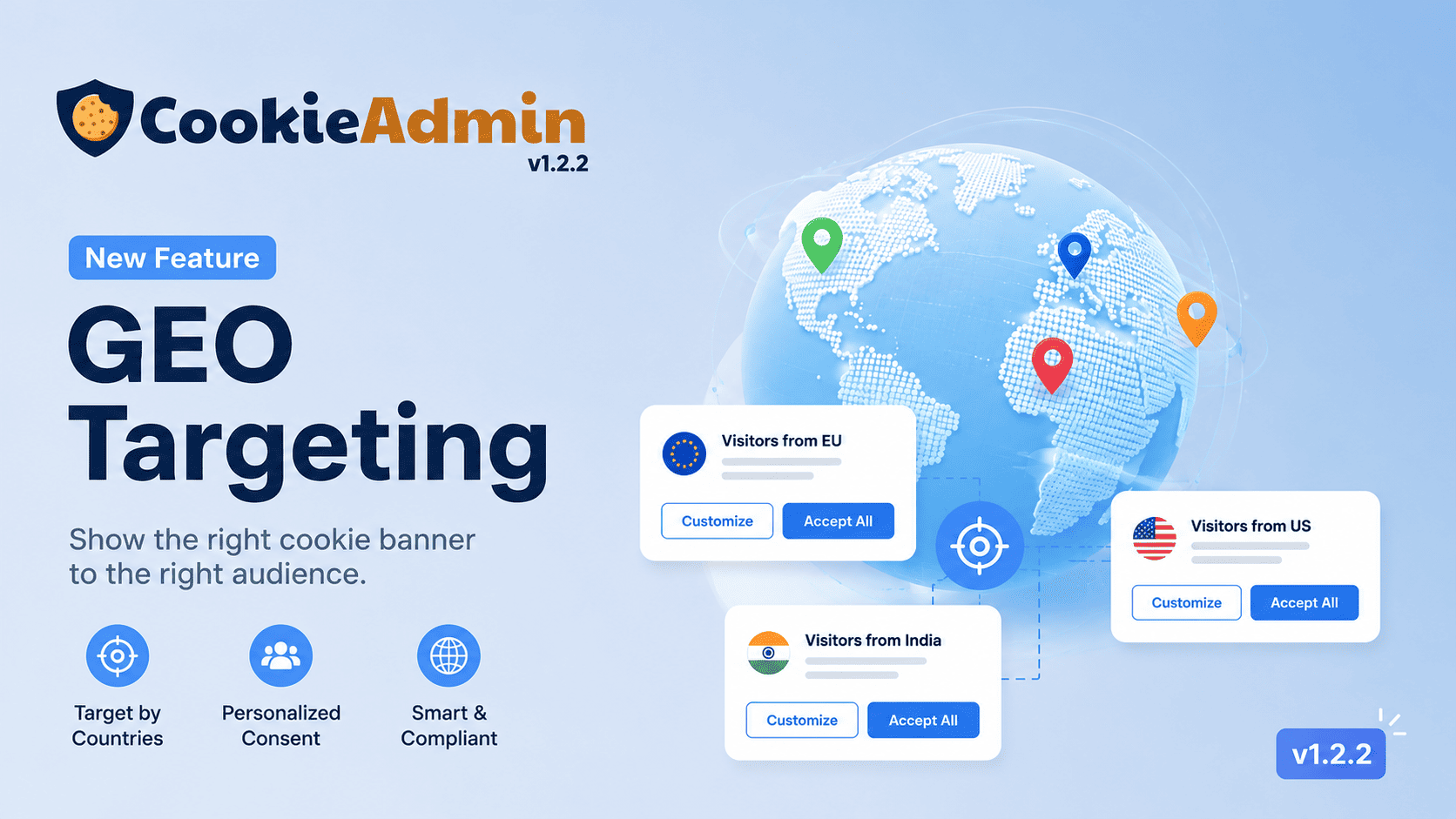 CookieAdmin GEO Targeting in v1.2.2