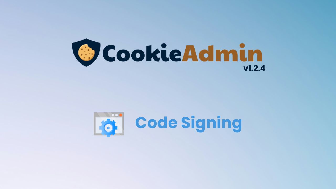 CookieAdmin 1.2.4 Launched